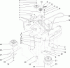 Rasenmäher für Großflächen 30031 - Toro Commercial 91cm Walk-Behind Mower, 15HP, T-Bar, Gear Drive, TURBO FORCE Cutting Unit (SN: 270000001 - 270999999) (2007) Spareparts DECK DRIVE AND BAFFLE ASSEMBLY