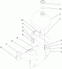 Rasenmäher für Großflächen 30031 - Toro Commercial 91cm Walk-Behind Mower, 15HP, T-Bar, Gear Drive, TURBO FORCE Cutting Unit (SN: 280000001 - 280999999) (2008) Spareparts FUEL SYSTEM ASSEMBLY