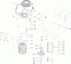Rasenmäher für Großflächen 30071 - Toro Commercial 91cm Walk-Behind Mower, 16HP, T-Bar, Hydro Drive, TURBO FORCE Cutting Unit (SN: 311000001 - 311999999) (2011) Spareparts ENGINE AND CLUTCH ASSEMBLY