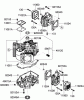 Rasenmäher für Großflächen 30092 - Toro Commercial Walk-Behind Mower, Floating Deck, T-Bar, Gear Drive, 32" Cutting Unit (SN: 290001001 - 290999999) (2009) Spareparts CYLINDER AND CRANKCASE ASSEMBLY KAWASAKI FH430V-BS35