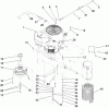 Rasenmäher für Großflächen 30092 - Toro Commercial Walk-Behind Mower, Floating Deck, T-Bar, Gear Drive, 32" Cutting Unit (SN: 310000001 - 310999999) (2010) Spareparts ENGINE ASSEMBLY