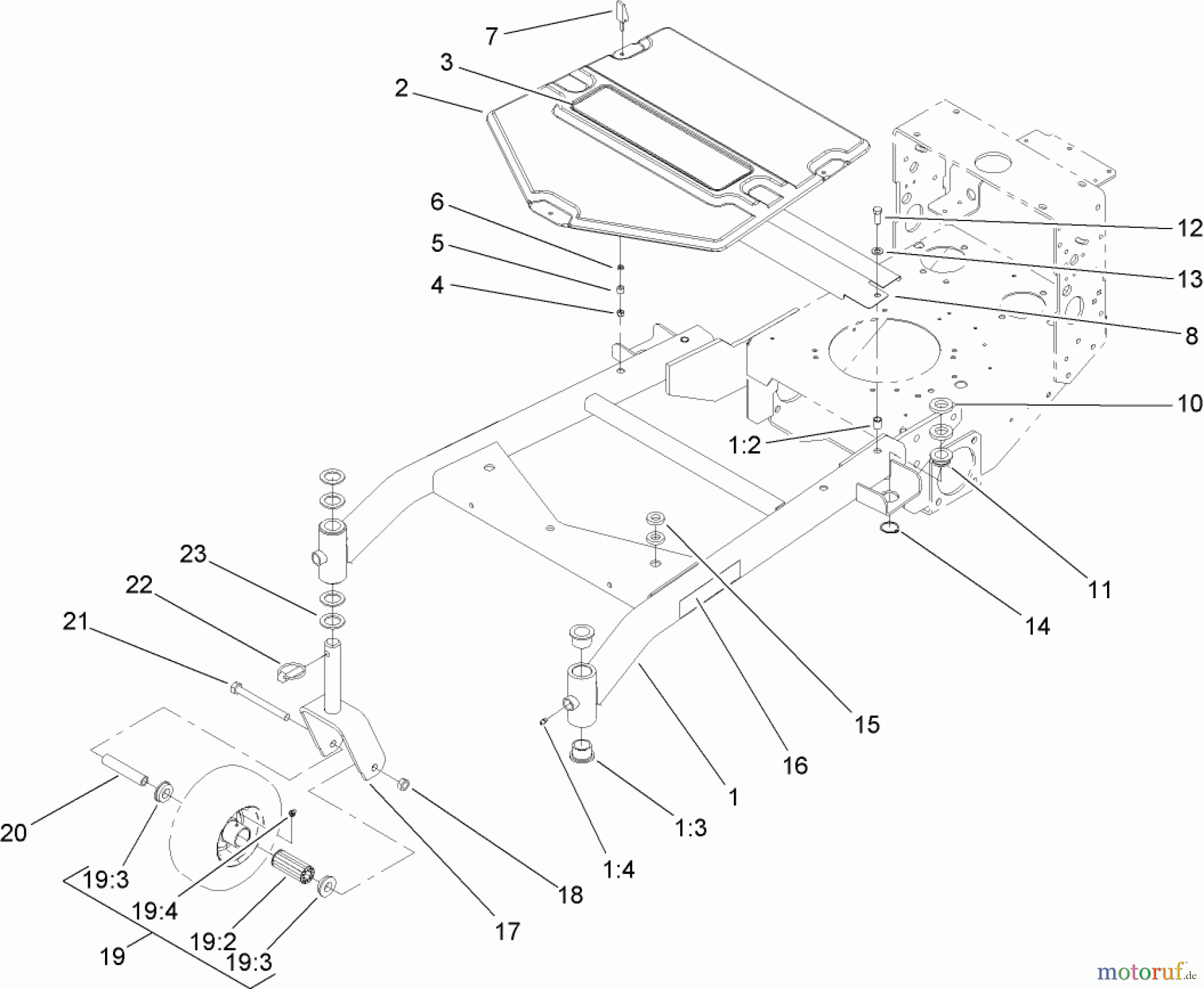  Rasenmäher für Großflächen 30094 - Toro Commercial 36