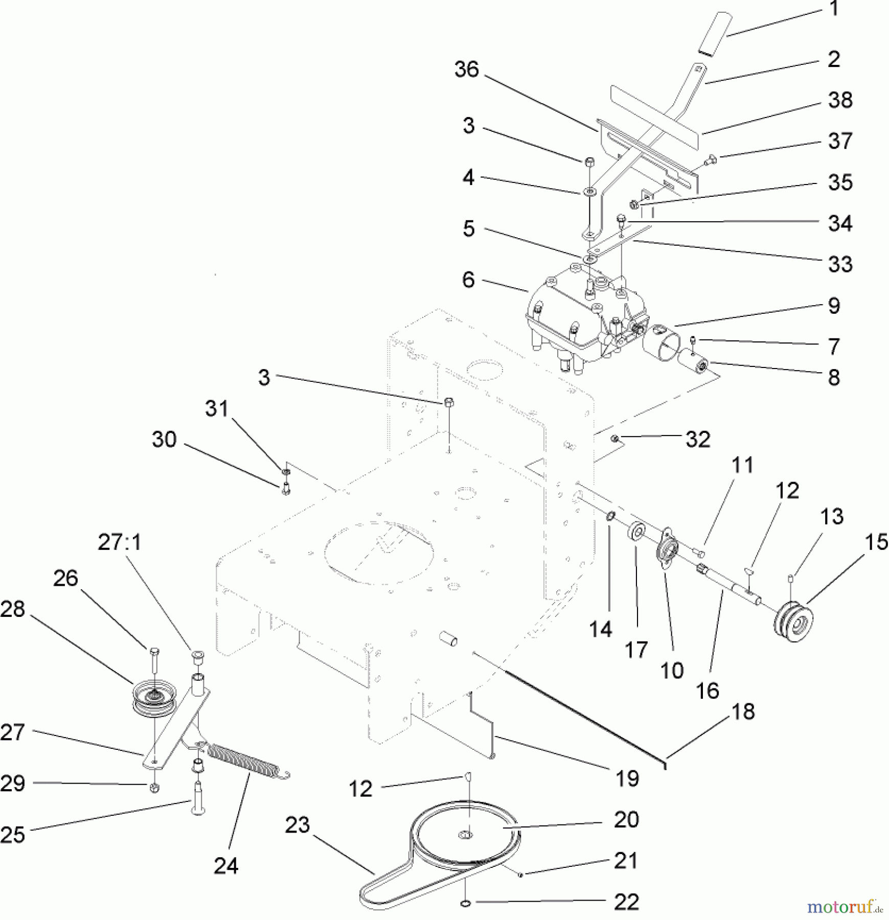  Rasenmäher für Großflächen 30098 - Toro Commercial 48