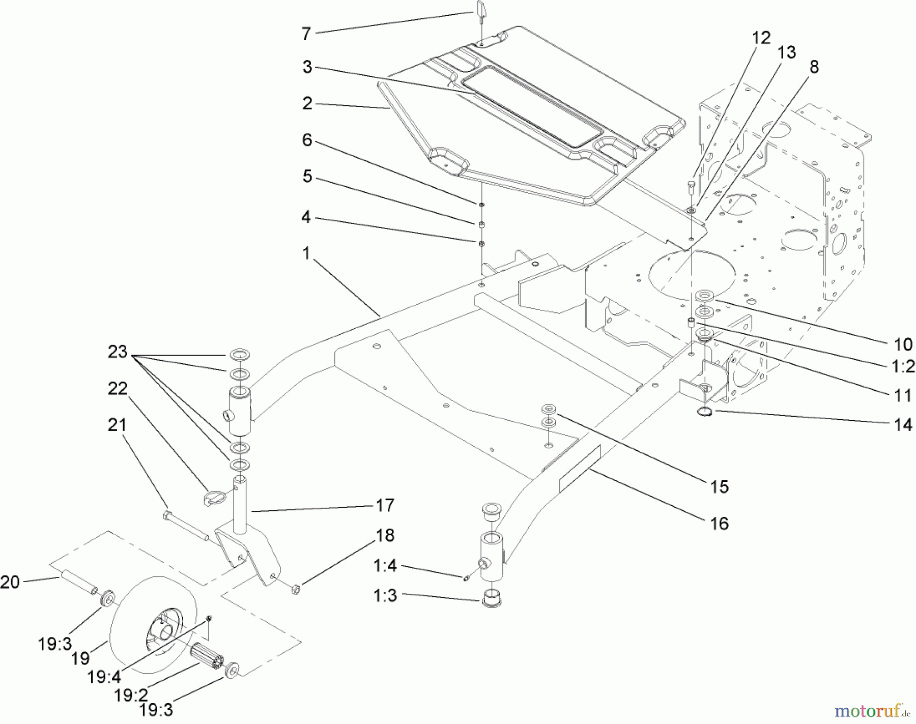  Rasenmäher für Großflächen 30099 - Toro Commercial 52