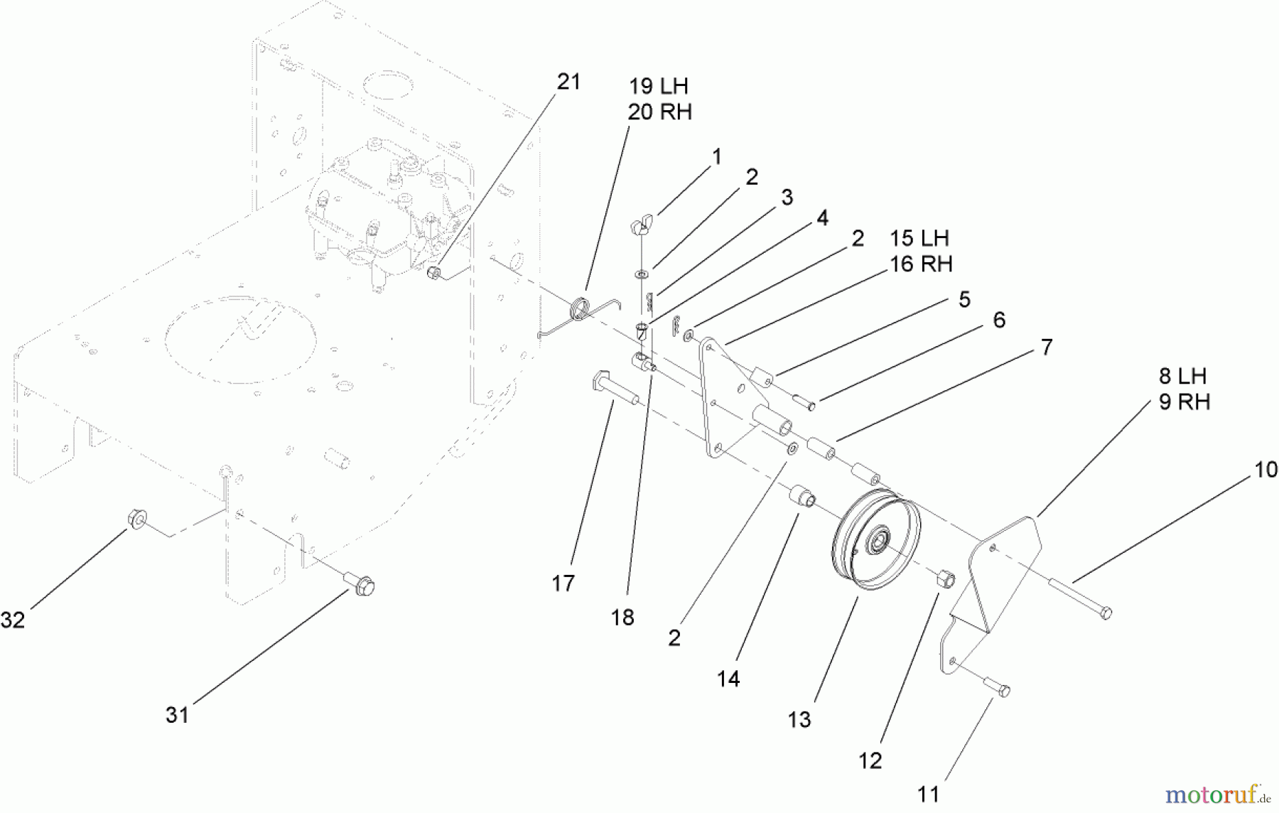  Rasenmäher für Großflächen 30099 - Toro Commercial 52