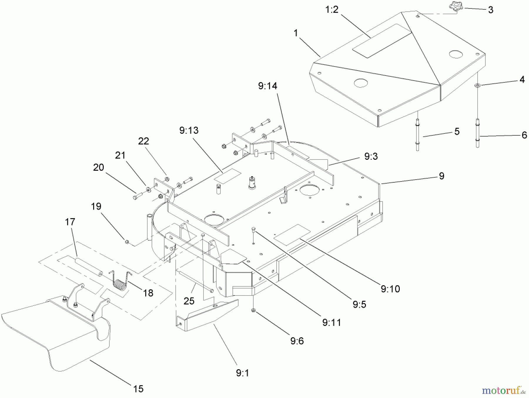  Rasenmäher für Großflächen 30150 - Toro Mid-Size ProLine Mower, T-Bar, Gear Drive, 13 HP, 32