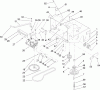 Rasenmäher für Großflächen 30161 - Toro Mid-Size ProLine Mower, T-Bar, Gear Drive, 13 HP, 36" Side Discharge Deck (SN: 250000001 - 250999999) (2005) Spareparts TRANSMISSION AND DRIVE ASSEMBLY