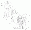 Rasenmäher für Großflächen 30164 - Toro Mid-Size ProLine Mower, Gear Drive, 10.5 hp, 32" Side Discharge Deck (SN: 220000001 - 220999999) (2002) Spareparts ENGINE AND FUEL SYSTEM ASSEMBLY