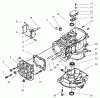 Rasenmäher für Großflächen 30171 - Toro Mid-Size ProLine Mower, Gear Drive, 12.5 hp, 32" Side Discharge Deck (SN: 220000001 - 220999999) (2002) Spareparts CRANKCASE (KAWASAKI FB460V-MS14)