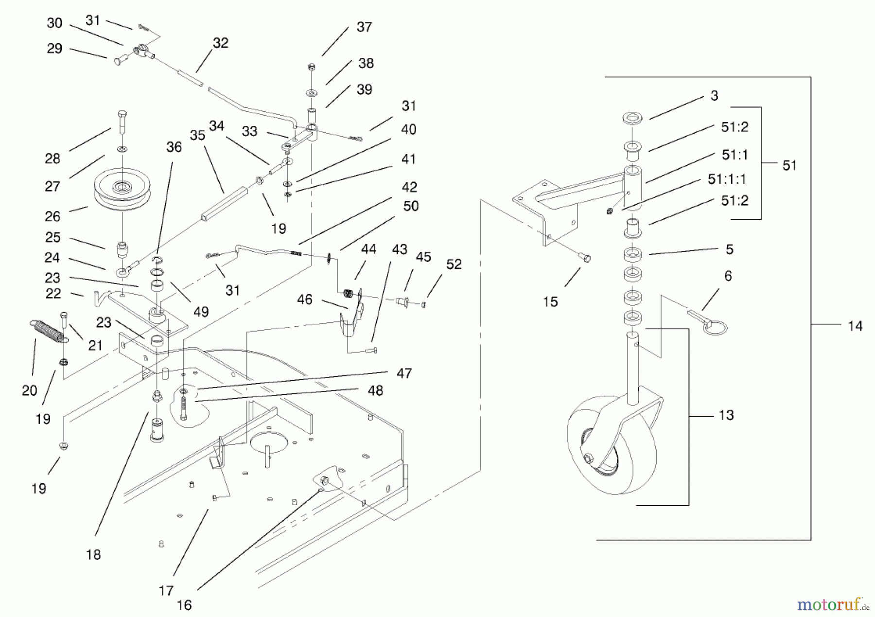  Rasenmäher für Großflächen 30171 - Toro Mid-Size ProLine Mower, Gear Drive, 12.5 hp, 32