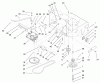 Rasenmäher für Großflächen 30171 - Toro Mid-Size ProLine Mower, Gear Drive, 12.5 hp, 32" Side Discharge Deck (SN: 220000001 - 220999999) (2002) Spareparts TRANSMISSION AND DRIVE PULLEY ASSEMBLY