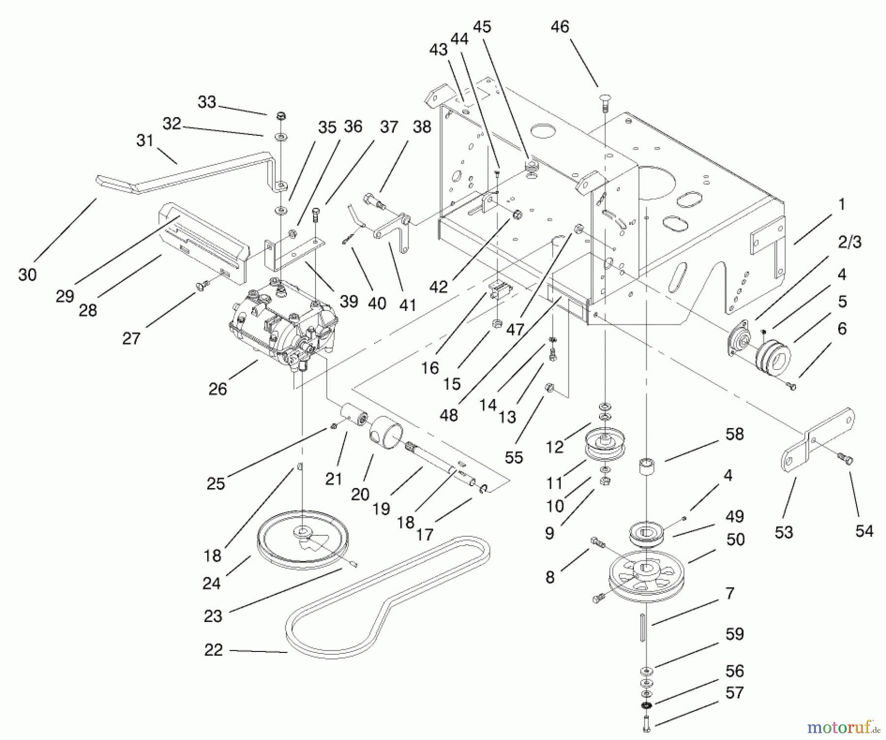  Rasenmäher für Großflächen 30171 - Toro Mid-Size ProLine Mower, Gear Drive, 12.5 hp, 32