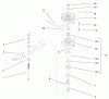 Rasenmäher für Großflächen 30171 - Toro Mid-Size ProLine Mower, Gear Drive, 12.5 hp, 32" Side Discharge Deck (SN: 230000001 - 230005000) (2003) Spareparts SPINDLE ASSEMBLY