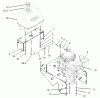 Rasenmäher für Großflächen 30171 - Toro Mid-Size ProLine Mower, Gear Drive, 12.5 hp, 32" Side Discharge Deck (SN: 230005001 - 230999999) (2003) Spareparts ENGINE AND FUEL SYSTEM ASSEMBLY