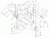 Rasenmäher für Großflächen 30171 - Toro Mid-Size ProLine Mower, Gear Drive, 12.5 hp, 32" Side Discharge Deck (SN: 230005001 - 230999999) (2003) Spareparts TRANSMISSION AND DRIVE PULLEY ASSEMBLY