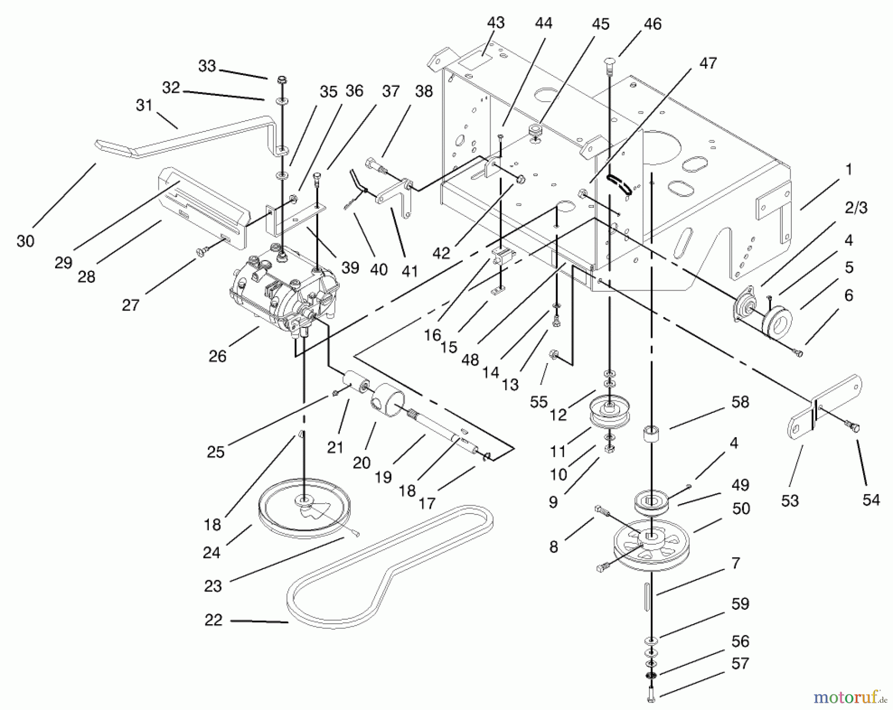  Rasenmäher für Großflächen 30171 - Toro Mid-Size ProLine Mower, Gear Drive, 12.5 hp, 32