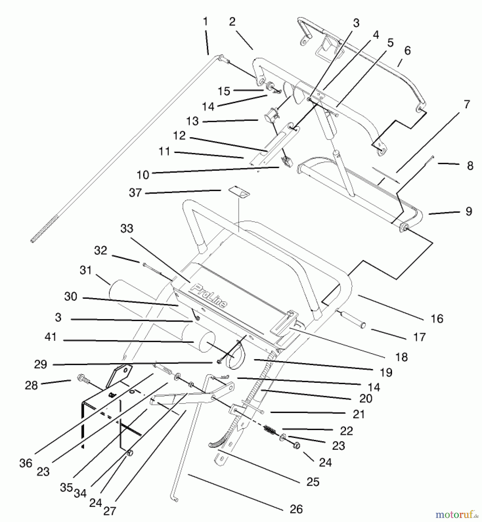  Rasenmäher für Großflächen 30171 - Toro Mid-Size ProLine Mower, Gear Drive, 12.5 hp, 32