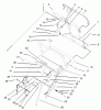 Rasenmäher für Großflächen 30171 - Toro Mid-Size ProLine Mower, Gear Drive, 12.5 hp, 32" Side Discharge Deck (SN: 230005001 - 230999999) (2003) Spareparts UPPER HANDLE ASSEMBLY