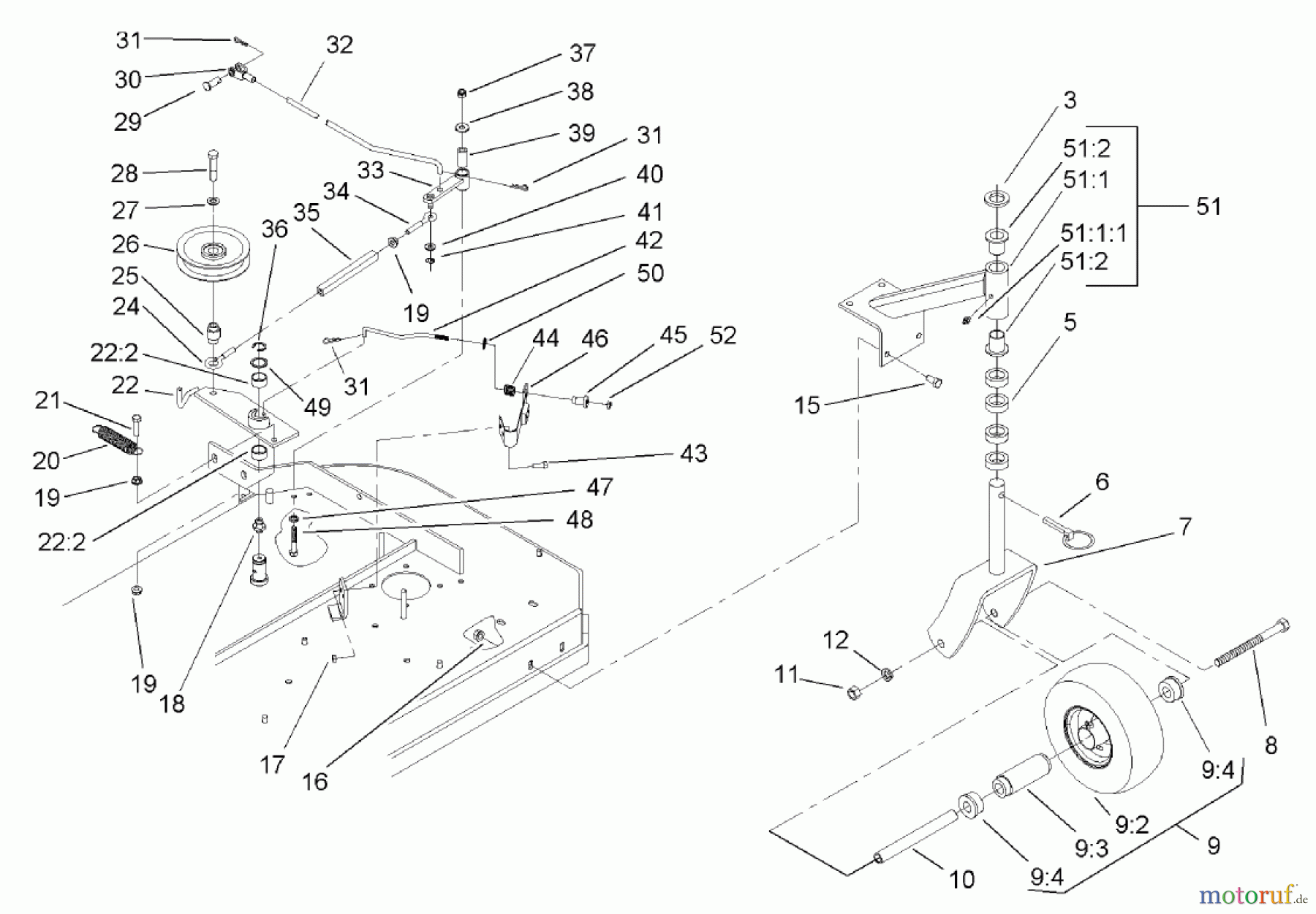  Rasenmäher für Großflächen 30178 - Toro Mid-Size ProLine Mower, Gear Drive, 15 hp, 36