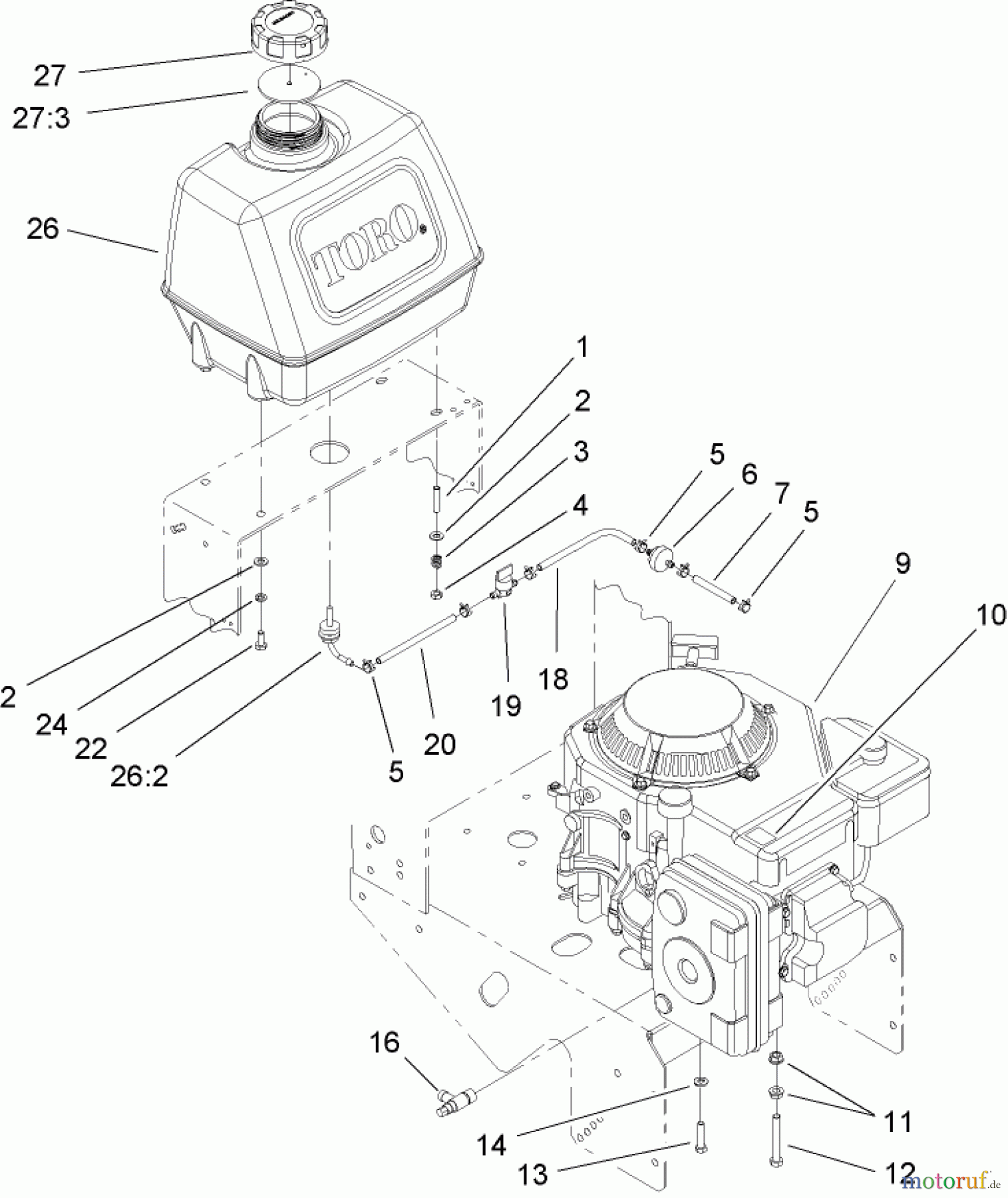  Rasenmäher für Großflächen 30178 - Toro Mid-Size ProLine Mower, Gear Drive, 15 HP, 36