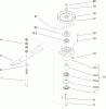 Rasenmäher für Großflächen 30178 - Toro Mid-Size ProLine Mower, Gear Drive, 15 HP, 36" Side Discharge Deck (SN: 250000001 - 250999999) (2005) Spareparts SPINDLE ASSEMBLY