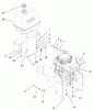 Rasenmäher für Großflächen 30184 - Toro Mid-Size ProLine Mower, Gear Drive, 13 hp, 91cm Side Discharge Deck (SN: 200000001 - 200999999) (2000) Spareparts ENGINE & FUEL SYSTEM ASSEMBLY