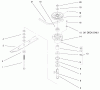 Rasenmäher für Großflächen 30184 - Toro Mid-Size ProLine Mower, Gear Drive, 13 hp, 91cm Side Discharge Deck (SN: 200000001 - 200999999) (2000) Spareparts SPINDLE ASSEMBLY