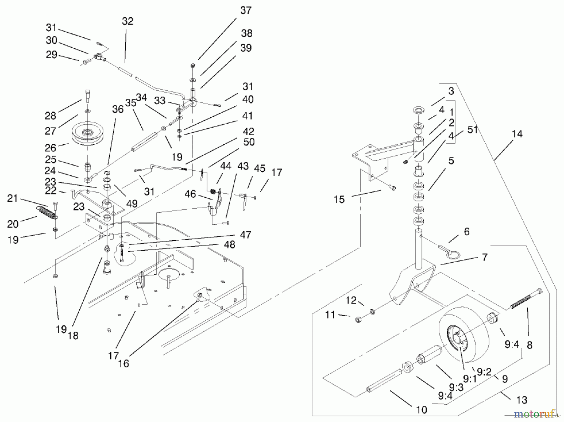  Rasenmäher für Großflächen 30193 - Toro Mid-Size ProLine Mower, Gear Drive, 12.5 hp, 36