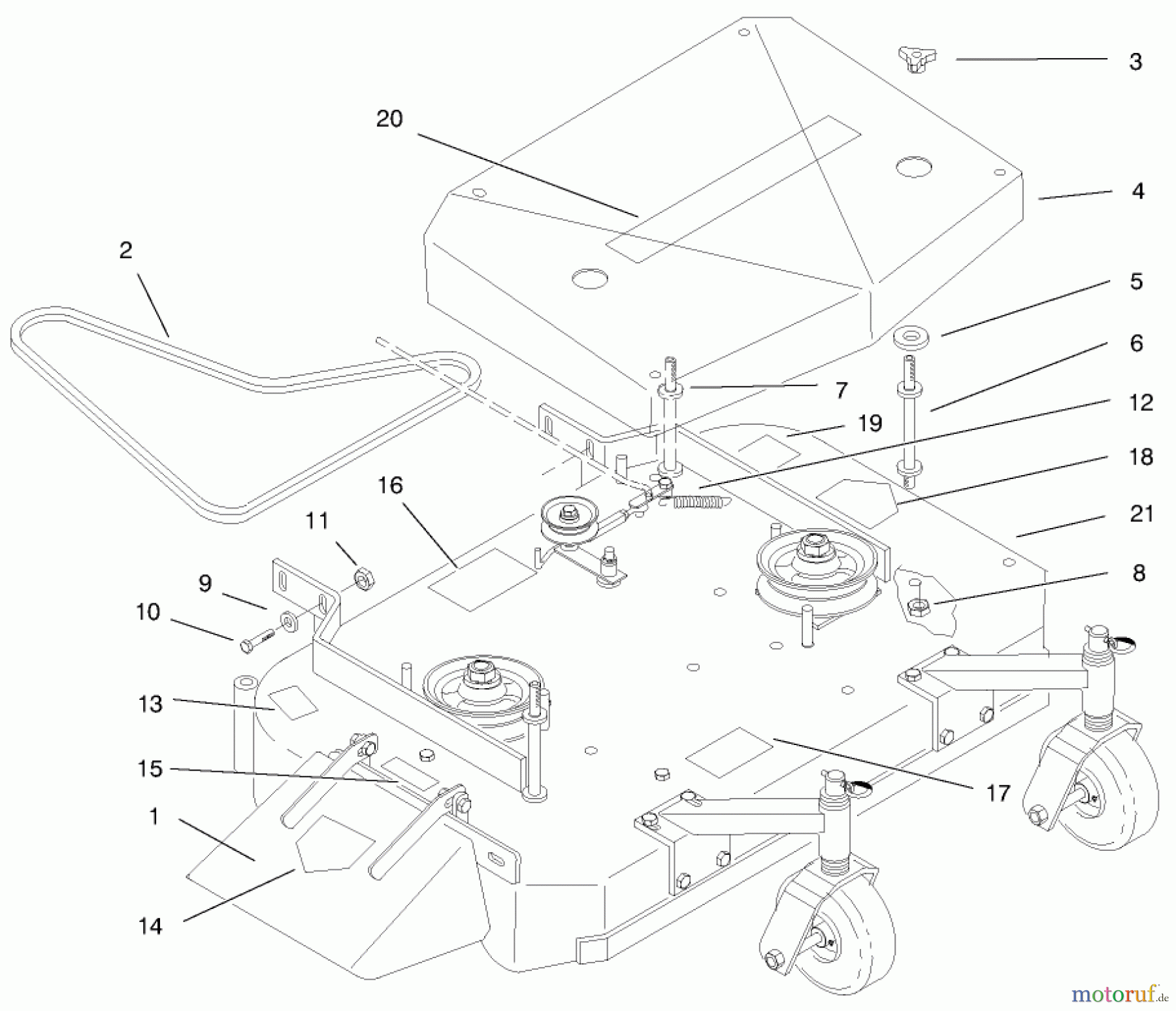  Rasenmäher für Großflächen 30193 - Toro Mid-Size ProLine Mower, Gear Drive, 12.5 hp, 36