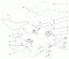 Rasenmäher für Großflächen 30193 - Toro Mid-Size ProLine Mower, Gear Drive, 12.5 hp, 36" Side Discharge Deck (SN: 990251 - 999999) (1999) Spareparts DECK, COVER AND DECK DRIVE BELTS