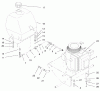 Rasenmäher für Großflächen 30193 - Toro Mid-Size ProLine Mower, Gear Drive, 12.5 hp, 36" Side Discharge Deck (SN: 990251 - 999999) (1999) Spareparts ENGINE & FUEL TANK