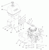 Rasenmäher für Großflächen 30194 - Toro Mid-Size ProLine Mower, Gear Drive, 13 hp, 36" Side Discharge Deck (SN: 220000001 - 220999999) (2002) Spareparts ENGINE AND FUEL SYSTEM ASSEMBLY