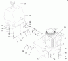 Rasenmäher für Großflächen 30194 - Toro Mid-Size ProLine Mower, Gear Drive, 13 hp, 36" Side Discharge Deck (SN: 890001 - 899999) (1998) Spareparts ENGINE & FUEL TANK