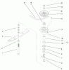 Rasenmäher für Großflächen 30196 - Toro Mid-Size ProLine Mower, Gear Drive, 14 hp, 48" Side Discharge Deck (SN: 210000001 - 210999999) (2001) Spareparts SPINDLE ASSEMBLY