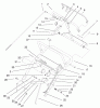 Rasenmäher für Großflächen 30196 - Toro Mid-Size ProLine Mower, Gear Drive, 14 hp, 48" Side Discharge Deck (SN: 220000001 - 220999999) (2002) Spareparts UPPER HANDLE ASSEMBLY