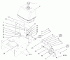 Rasenmäher für Großflächen 30252 - Toro Mid-Size ProLine Mower, Gear Drive, 13 hp, 32" Side Discharge Deck (SN: 210000001 - 210999999) (2001) Spareparts FUEL TANK AND IDLER BRACKET ASSEMBLY