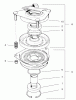 Rasenmäher für Großflächen 30252 - Toro Mid-Size ProLine Mower, Gear Drive, 13 hp, 32" Side Discharge Deck (SN: 220000001 - 220999999) (2002) Spareparts CLUTCH/BRAKE ASSEMBLY NO. 54-3200