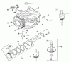 Rasenmäher für Großflächen 30252 - Toro Mid-Size ProLine Mower, Gear Drive, 13 hp, 32" Side Discharge Deck (SN: 220000001 - 220999999) (2002) Spareparts CRANKCASE ASSEMBLY (KOHLER CV13T-PS-21524)