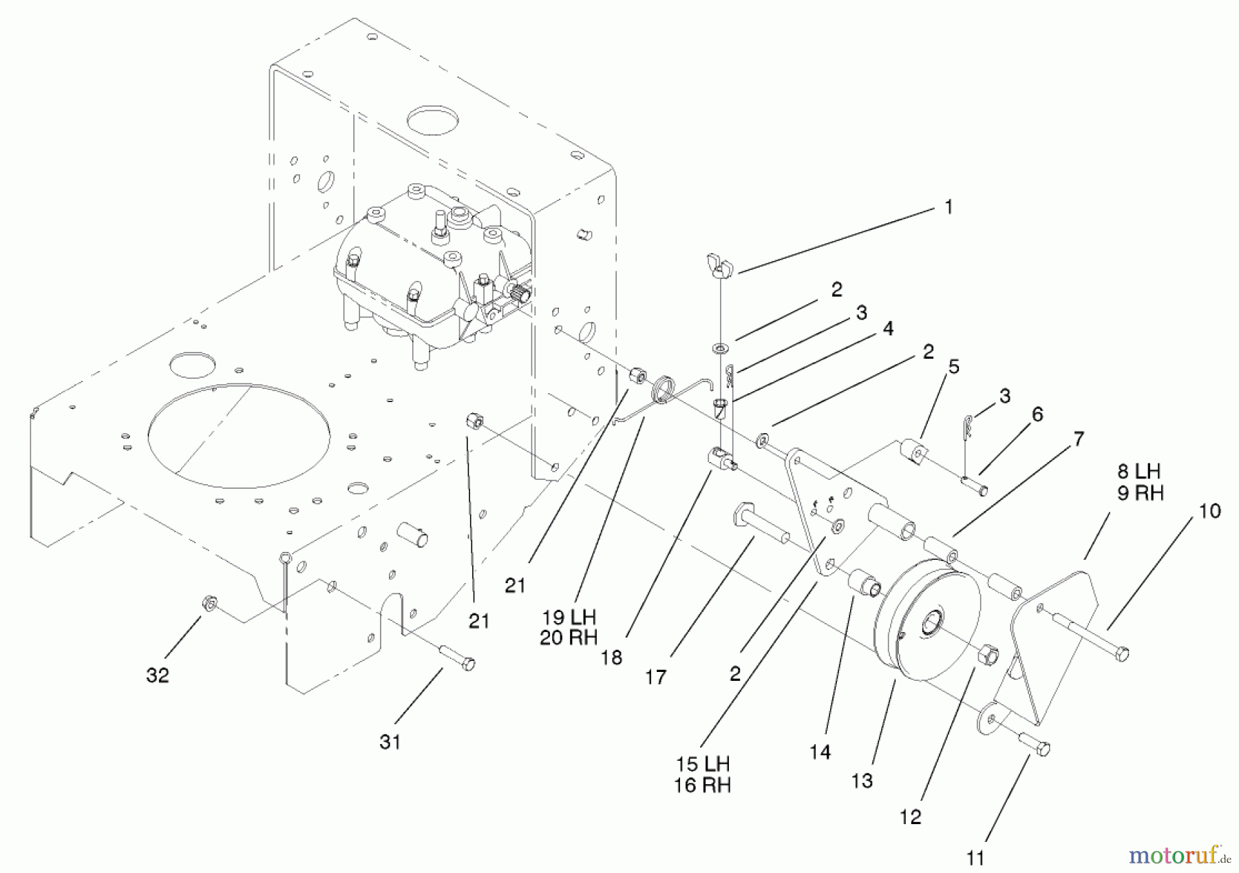  Rasenmäher für Großflächen 30253 - Toro Mid-Size ProLine Mower, Gear Drive, 15 hp, 36