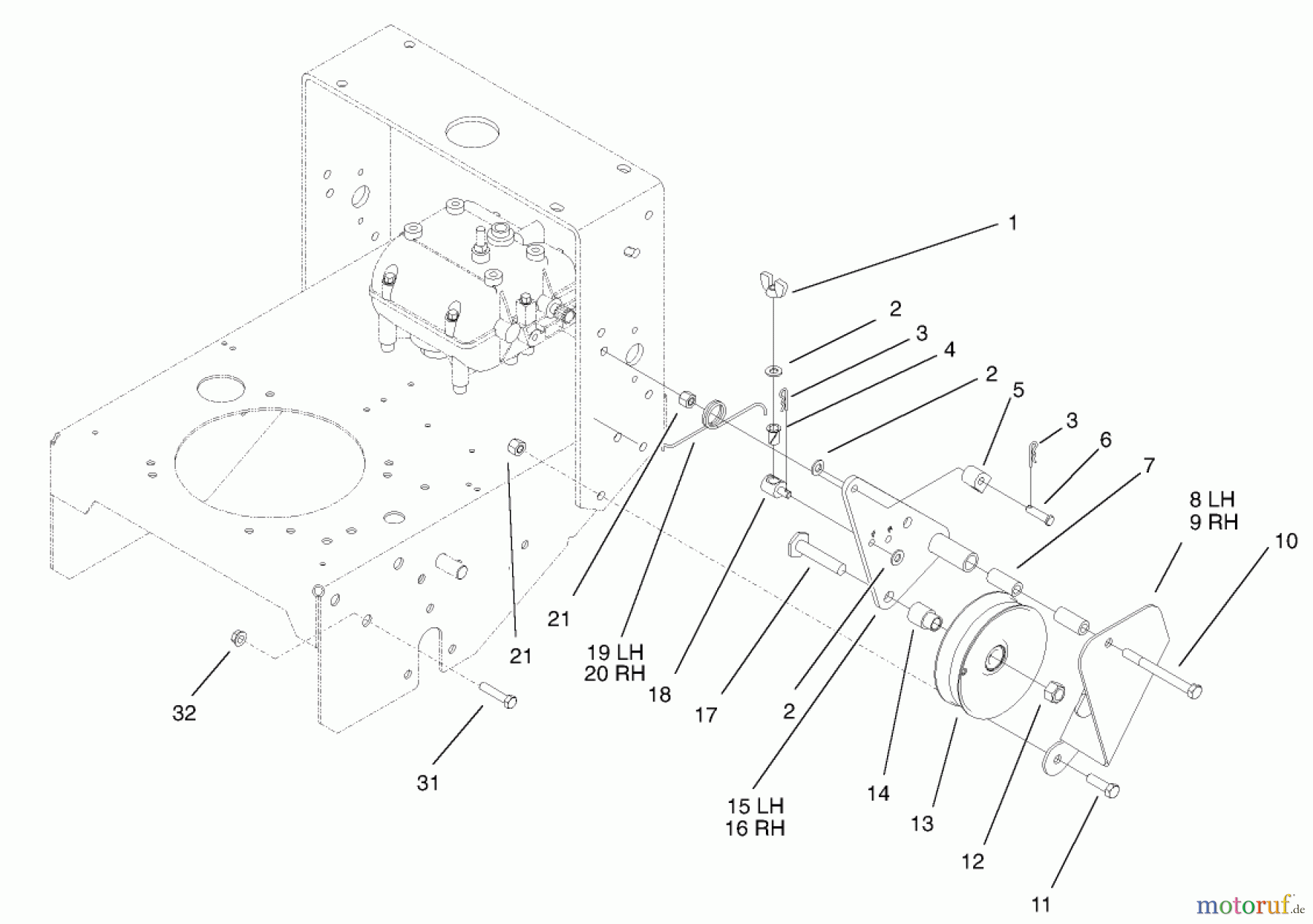  Rasenmäher für Großflächen 30254 - Toro Mid-Size ProLine Mower, Gear Drive, 15 hp, 44