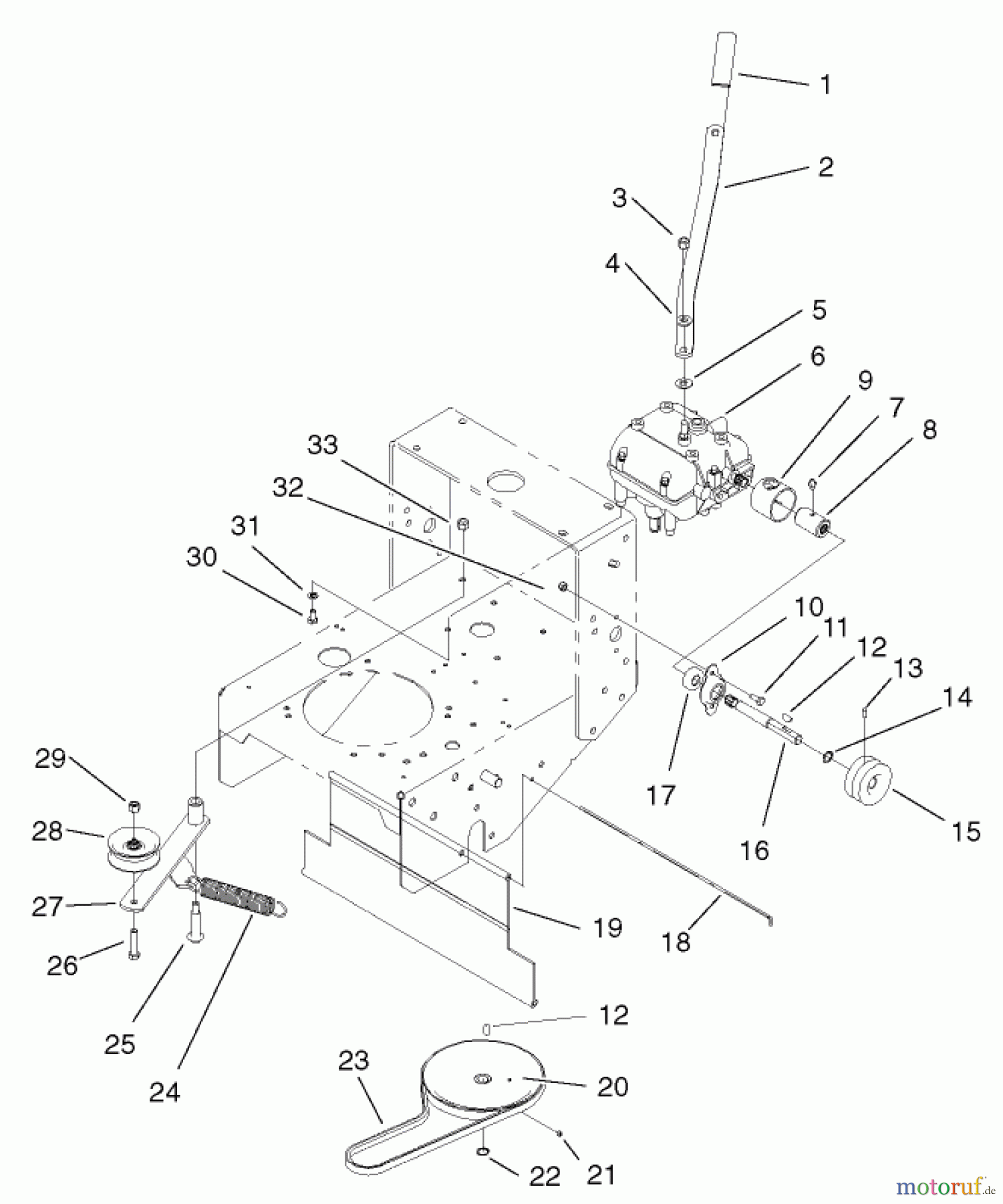  Rasenmäher für Großflächen 30255 - Toro Mid-Size ProLine Mower, Gear Drive, 15 hp, 52