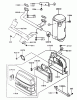 Rasenmäher für Großflächen 30257 - Toro Mid-Size ProLine Mower, Gear Drive, 15 hp, 44" Side Discharge Deck (SN: 210000001 - 210005000) (2001) Spareparts AIR-FILTER/MUFFLER ASSEMBLY KAWASAKI FH451V-AS08