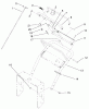Rasenmäher für Großflächen 30257 - Toro Mid-Size ProLine Mower, Gear Drive, 15 hp, 44" Side Discharge Deck (SN: 210000001 - 210005000) (2001) Spareparts HANDLE ASSEMBLY