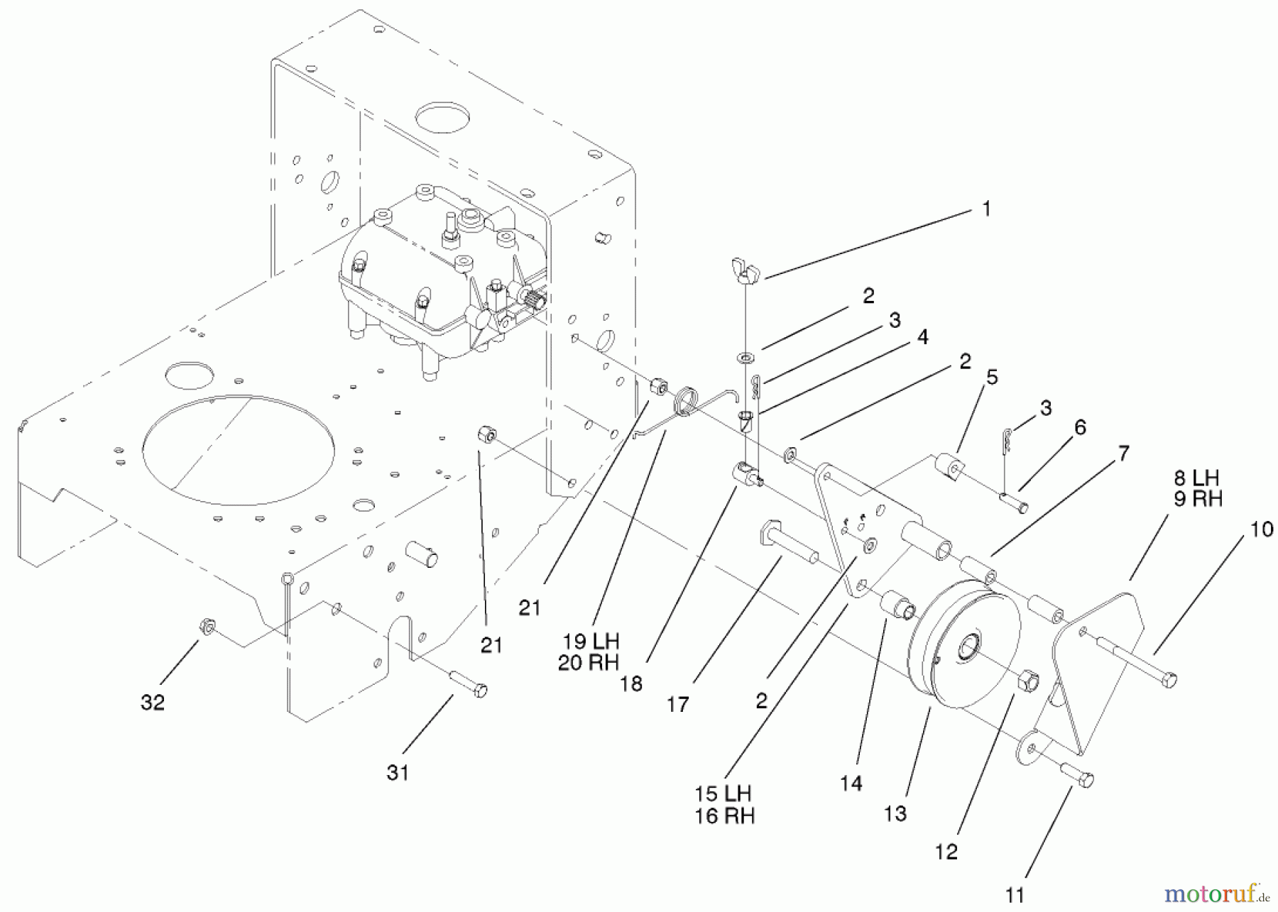  Rasenmäher für Großflächen 30257 - Toro Mid-Size ProLine Mower, Gear Drive, 15 hp, 44