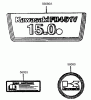 Rasenmäher für Großflächen 30257 - Toro Mid-Size ProLine Mower, Gear Drive, 15 hp, 44" Side Discharge Deck (SN: 210005001 - 210999999) (2001) Spareparts STARTER/DECALS-KAWASAKI FH451V-AS08