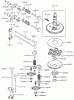 Rasenmäher für Großflächen 30257 - Toro Mid-Size ProLine Mower, Gear Drive, 15 hp, 44" Side Discharge Deck (SN: 210000001 - 210005000) (2001) Spareparts VALVE/CAMSHAFT ASSEMBLY KAWASAKI FH451V-AS08