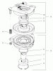 Rasenmäher für Großflächen 30258 - Toro Mid-Size ProLine Mower, Gear Drive, 15 hp, 52" Side Discharge Deck (SN: 210005001 - 210999999) (2001) Spareparts CLUTCH ASSEMBLY NO. 54-3200