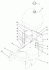 Rasenmäher für Großflächen 30258 - Toro Mid-Size ProLine Mower, Gear Drive, 15 hp, 52" Side Discharge Deck (SN: 210000001 - 210005000) (2001) Spareparts FUEL TANK ASSEMBLY
