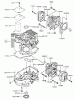 Rasenmäher für Großflächen 30259 - Toro Mid-Size ProLine Mower, Gear Drive, 17 hp, 44" Side Discharge Deck (SN: 210010001 - 210999999) (2001) Spareparts CYLINDER/CRANKCASE ASSEMBLY KAWASAKI FH500V-AS25