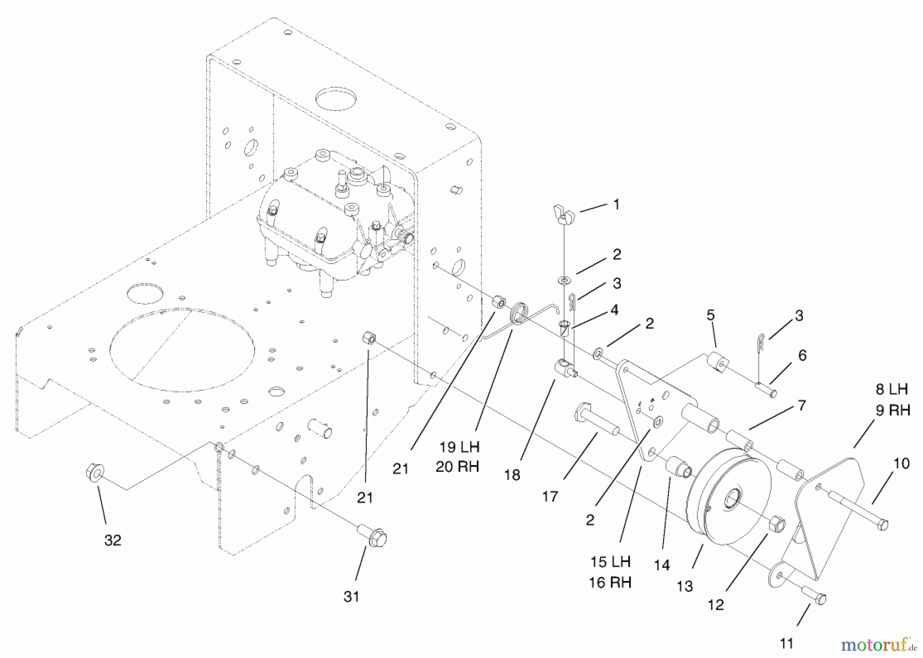  Rasenmäher für Großflächen 30259 - Toro Mid-Size ProLine Mower, Gear Drive, 17 hp, 44